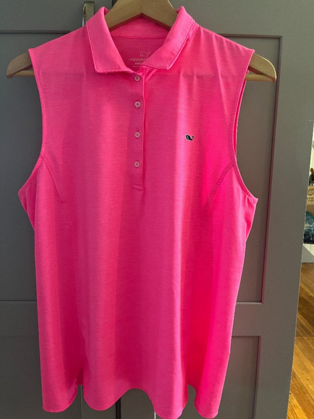 Vineyard Vines Logo Performance Sleeveless Polo